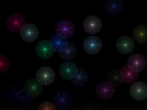 Glowing Wisps (proportional radial markers)